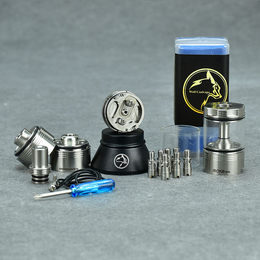 Wolfcoolvape Moka mtl RTA Atom - Vaping Air recensione e prezzo