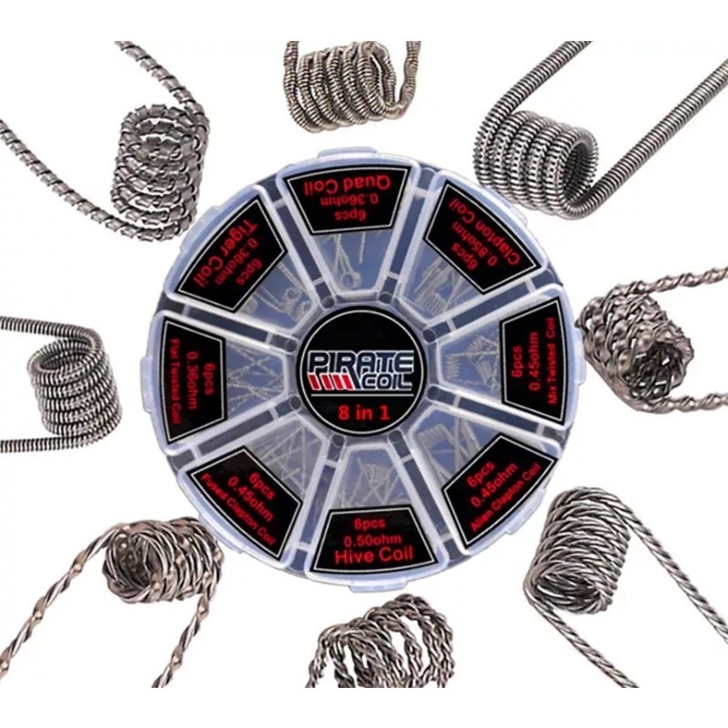 48 pezzi/set 8 in 1 Bobina Pre - Clapton Wire Pre Built recensione e prezzo